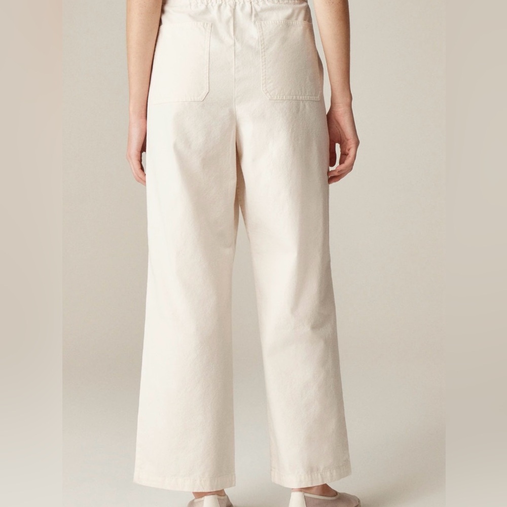 J. Crew Slim Wide Leg Cotton and Modal Wide Leg Pants NWT - Picture 1 of 12